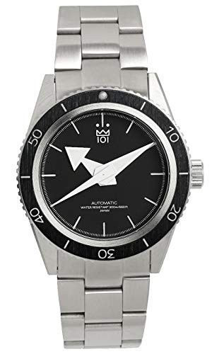 HYAKUICHI 101 No.10 Mechanische Taucheruhr Armbanduhr 40mm Schwarz Herren - Bild 1 von 6