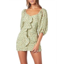 MINKPINK Olla Mini Dress in Multi Floral Green Revolve Size: Medium NWOT