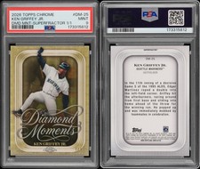 Marketplace image: 2026 Topps Chrome - Diamond Moments - Ken Griffey Jr. - 1/1 Superfractor - PSA 9