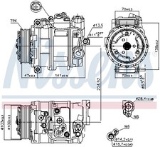 NISSENS 89090 Kompressor, Klimaanlage für MERCEDES-BENZ