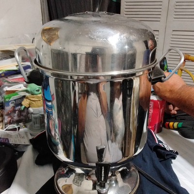 Farberware Stainless Steel Electric Coffee Percolator Urn, Silver, Spigot