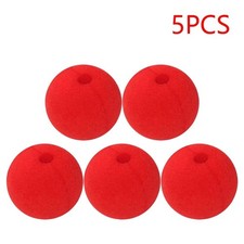 10Pcs Red Foam Clown Nose Soft Sponge Circus Party Costume Red Nose Day UK