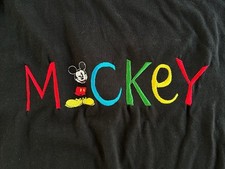 3XL NWT NOS Donnkenny Mickey Mouse Co Rainbow Style Logo USA Made t shirt 90’s