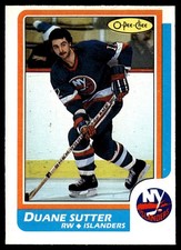 1986-87 O-Pee-Chee Duane Sutter New York Islanders #39