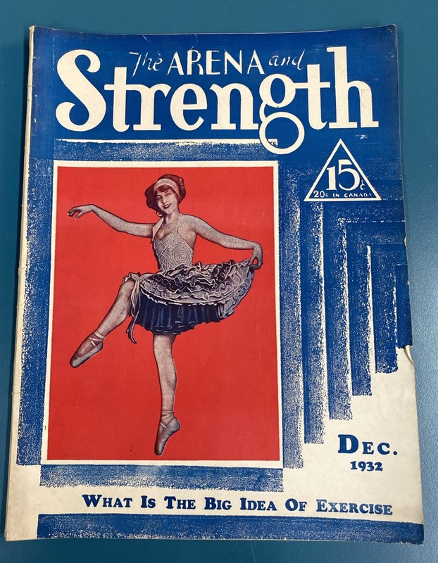 RARE Dec 1932 The Arena and Strength Bodybuilding Muscle Magazine AUCTION#1