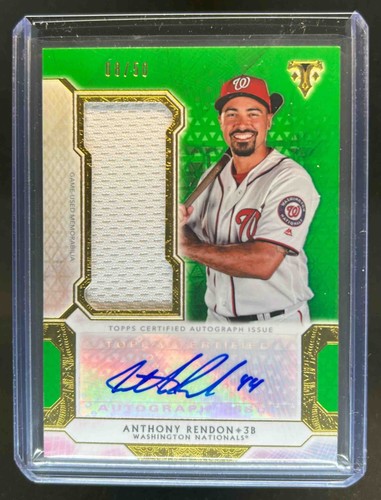 2018 Topps Triple Threads Anthony Rendon Single Auto Jumbo Jersey Emerald #8/50 - Picture 1 of 2