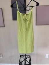 Forever 21 lime green fitted dress.