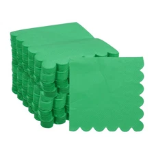 Cocktail Napkins, 200 Pack Dark Grass Green 2-Ply 10" x 10" for Dinner Bar