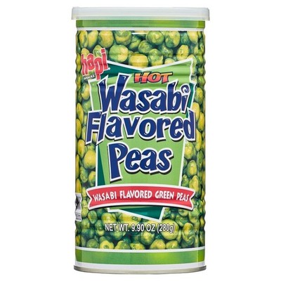 Hot Spicy Wasabi Green Peas Crunchy Snack 9.9oz Resealable Bag Japanese Flavor