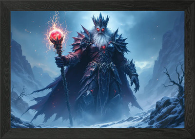 Frostkönig gerahmtes Wandbild Poster Leinwanddruck Bild