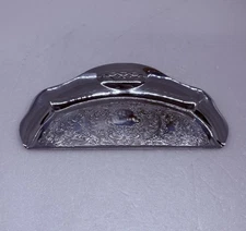 Vintage Farber Bros Krome Kraft Silent Butler Crumb Tray 7” Ornate Floral Art 34