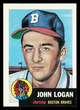 1991 Topps Archives 1953 #158 John Logan Boston Braves