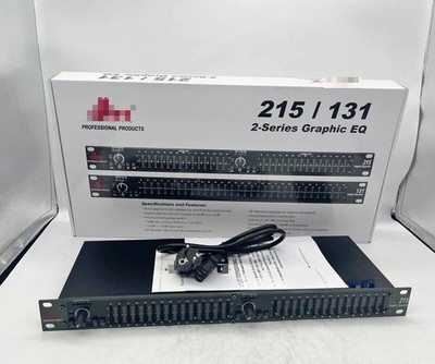 NEW DBX 215 Dual Channel 15-Band Graphic Equalizer Testing Working US