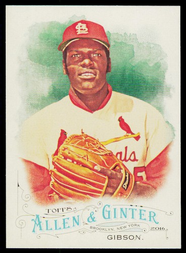 Bob Gibson #206 2016 Topps Allen & Ginter card