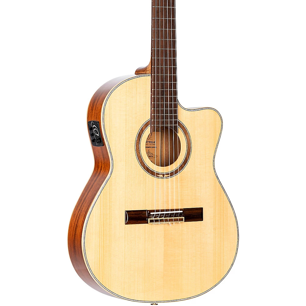 Ortega RCE138-T4 Thinline Acoustic-Electric Nylon Guitar High Gloss Natural 103990₽