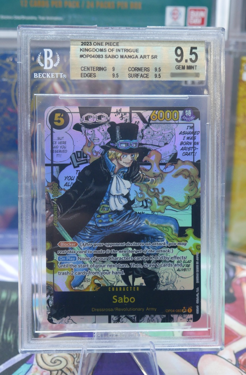 ONE PIECE CARD GAME TCG Sabo ENGLISH OP04-083 Alt Art Manga