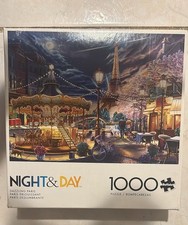 Buffalo Games Night  Day DAZZLING PARIS 1000 piece puzzle COMPLETE