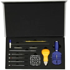 Watch Repair Tool Kit with Band Link Remover Sizing Tool  Storage case TSA9005