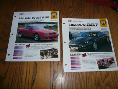 1993 - 98 Present Aston Martin Vantage & 1994 DB7 IMP BROCHURE - Two for One