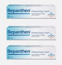 3X Bepanthen Moisturizing Cream For Healing Of Damaged And Irritated Skin 30g