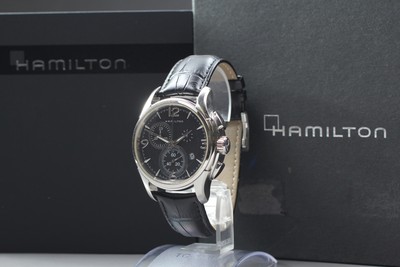 Hamilton Jazzmaster H326120 Chronograph Quartz Men's Watch JAPAN [ Box Damaged ]
