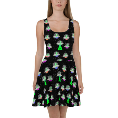 neon galaxy dress Neon Space Astronaut Print V Neck Short Sleeve Dress Blue Purple Galaxy Pattern Casual Wear For Leisure And Sports Activities