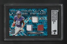 WOW!  2020 Spectra Building Blocks JUSTIN JEFFERSON RC Patch ~  #50/50!  ~ SGC 9