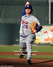 Mike Vasil New York Mets St Lucie Mets Unsigned Minor League Baseball 8x10 Photo