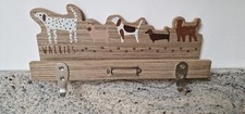 Brand New Next Wooden Dog Walkies Wall Shelf with Hooks
