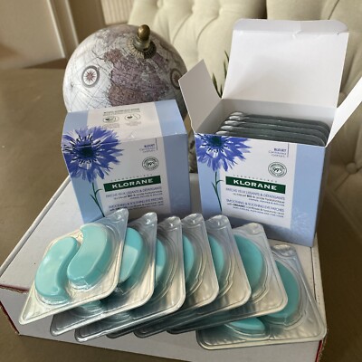 2x KLORANE Smoothing and Soothing Eye Patches 7 Sets Included New in Box