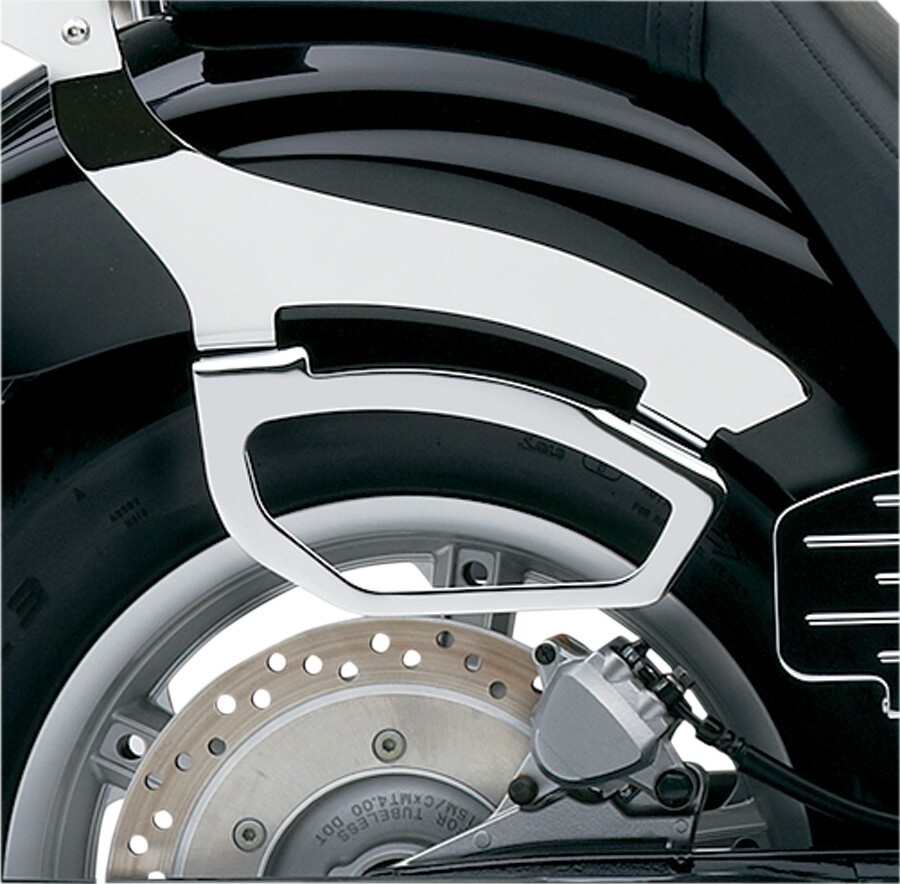 Cobra Chromed Steel Tube Saddlebag Support - Easy Install USA Made