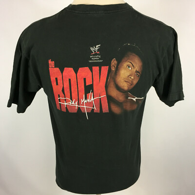 90s WWF ケン シャムロック TシャツLサイズ WWE Vintage 90s The Rock Know Your Roll and Shut your Mouth WWF WWE