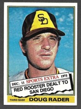 1976 TOPPS TRADED #44 T  Doug Rader  SAN DIEGO PADRES  EX-MINT  B