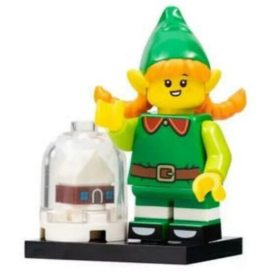 SEALED Lego CMF Series 23: Holiday Elf Girl 71034 Snow Globe (col23-5 Christmas)
