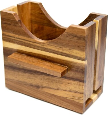 Bagel Slicer for Large Bagels | Intuitive Design, Acacia Wood & Food Grade Fi...
