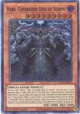 Yu-Gi-Oh Card - ETCO-EN027 - HARR, GENERAIDER BOSS OF STORMS (holo) - NM/M