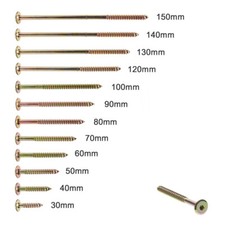Flat Head Hex Drive Furniture Screws for Wood, Timber, Beds, Cabinets, Cots