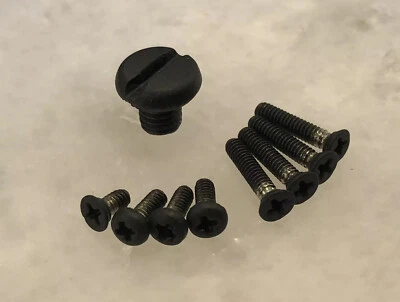 Mattschwarz Schrauben Set für Emerson Messer CQC-7 CQC-8 Nylon Spacer Modell - 9 Stck. - Bild 1 von 4
