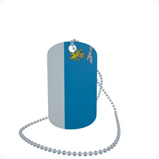 Dog Tag Flag Bunting Belgorod City Dog Tag Aluminium 30 x 50mm