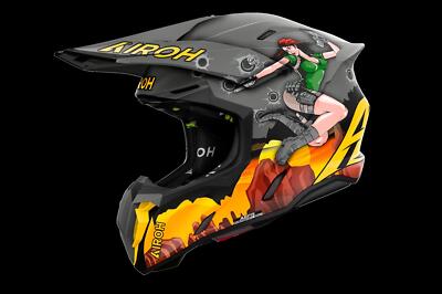 Airoh Twist 3 Adventure Matt MX Helm Erwachsene Motocross Offroad Enduro
