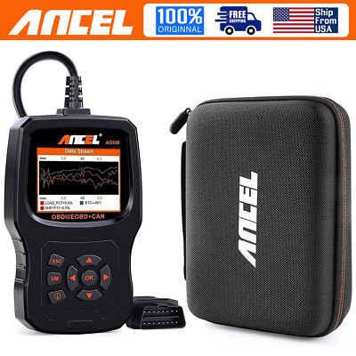 ANCEL AD530 Engine OBD2 Scanner Diagnostic Tool with Protective Case Storage Bag