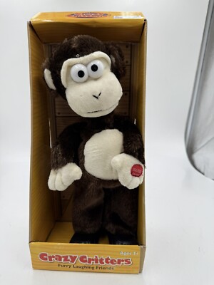 Crazy Critters Furry Laughing Friends Monkey Toy By Flipo