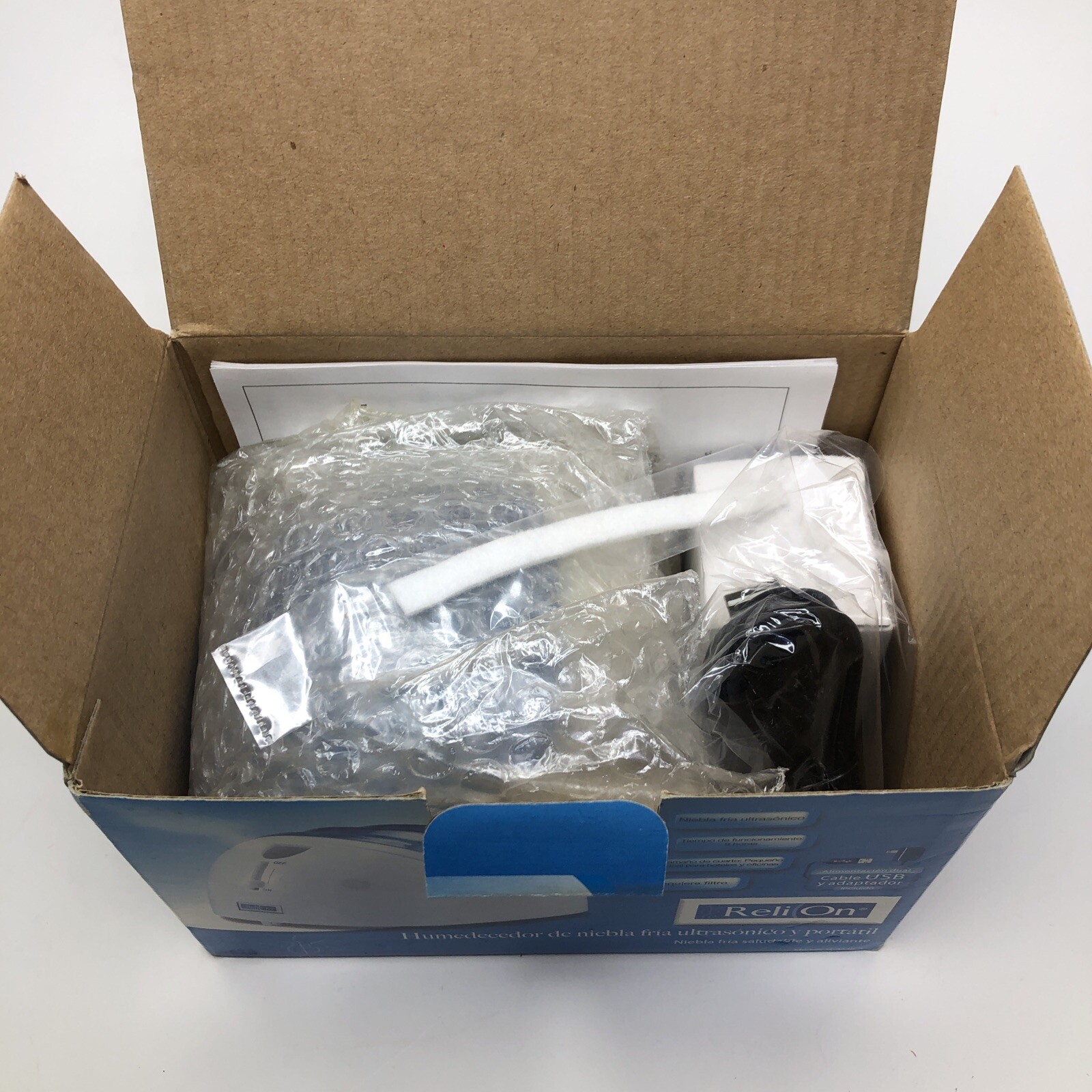 ReliOn Portable Ultrasonic Cool Mist Humidifier New In Box Model H3548