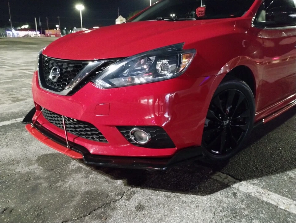 Carbon Fiber Front Lip Chin Bumper Body Kit Side Skirt For 2003-14 Toyota Matrix - Image 3 of 4