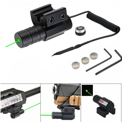 Green Laser Sight with Weaver Mount Rail and Pressure Switch For Hunting - New m