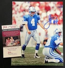 JASON HANSON SIGNED DETROIT LIONS 8X10 PHOTO #1 JSA COA