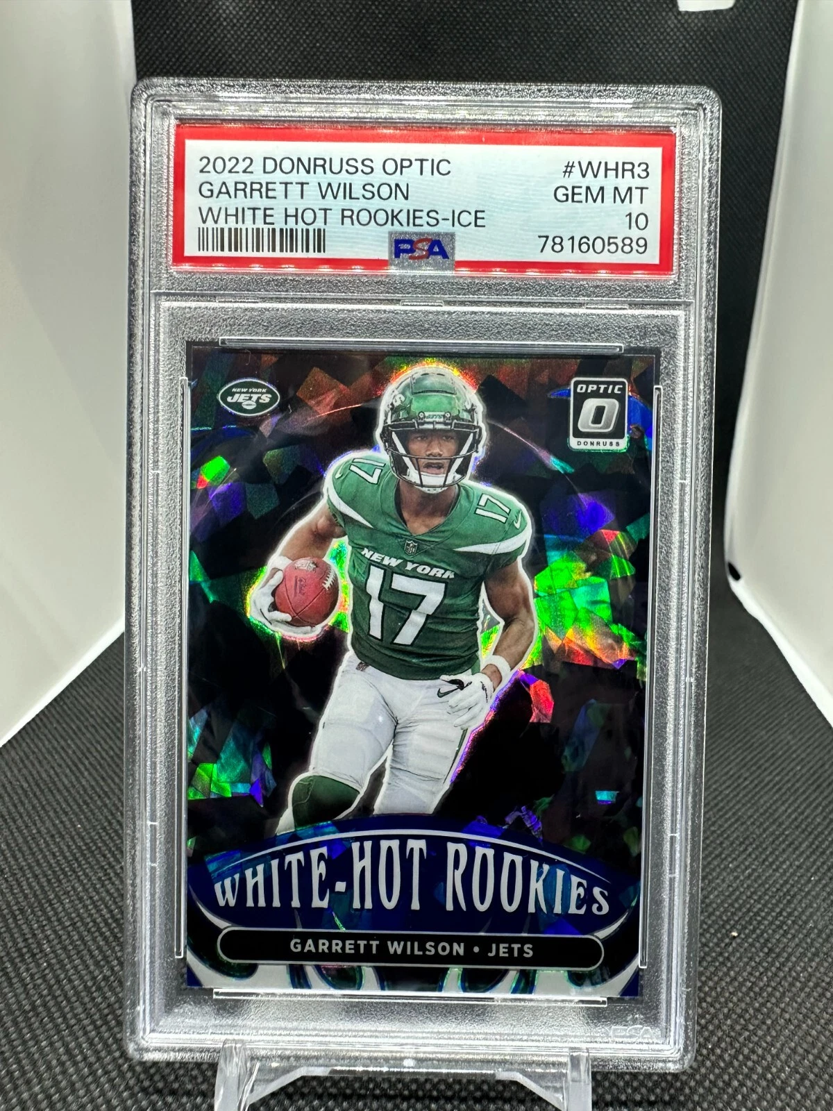 Garrett Wilson Panini Donruss Optic White Hot Rookies #WHR3 Ice