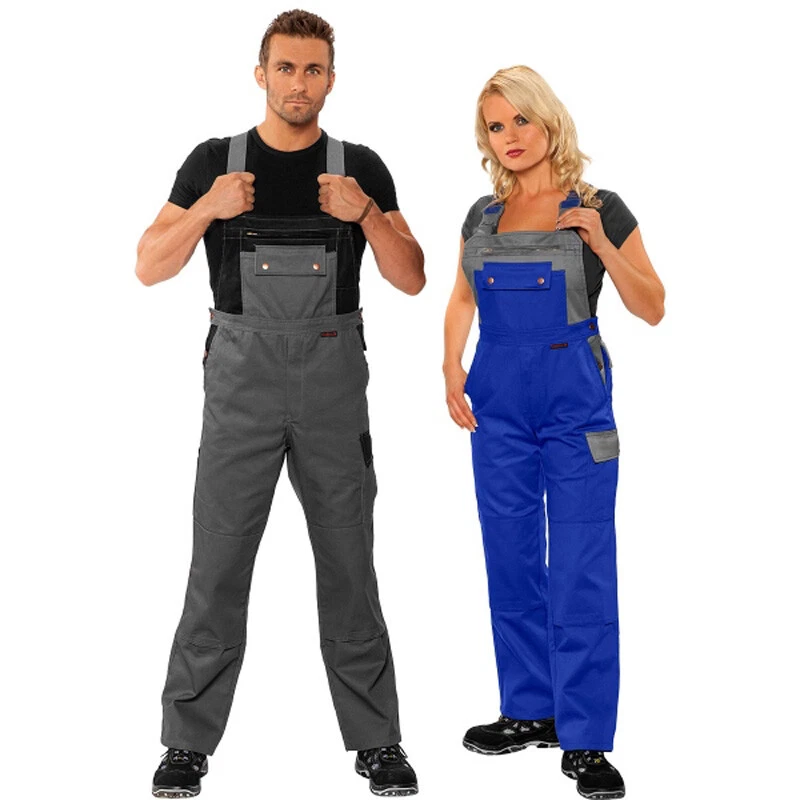 Qualitex Image MG300 Latzhosen zweifarbig Arbeitshosen Arbeitslatzhosen Blaumann