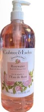Crabtree  Evelyn Rosewater Bath  Shower Gel 33.8 fl oz Jumbo Size Body Wash