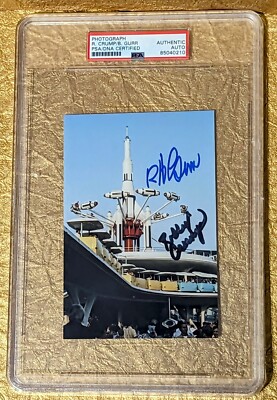 Rolly Crump Autograph Bob Gurr PSA Autographs Disney Imagineers Disneyland Photo